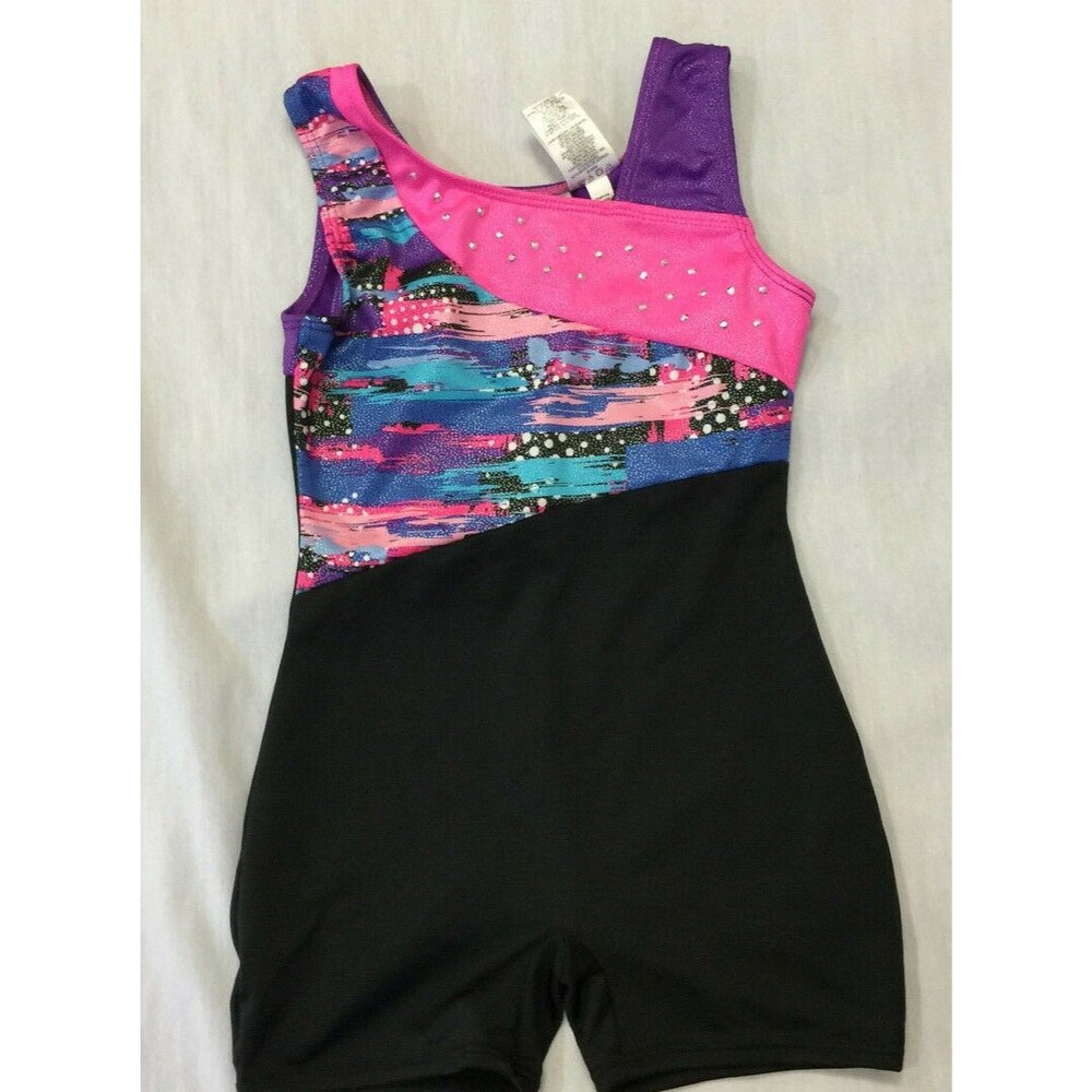 FREESTYLE DANSKIN GIRLS LEOTARD COSTUME SIZE 4/5